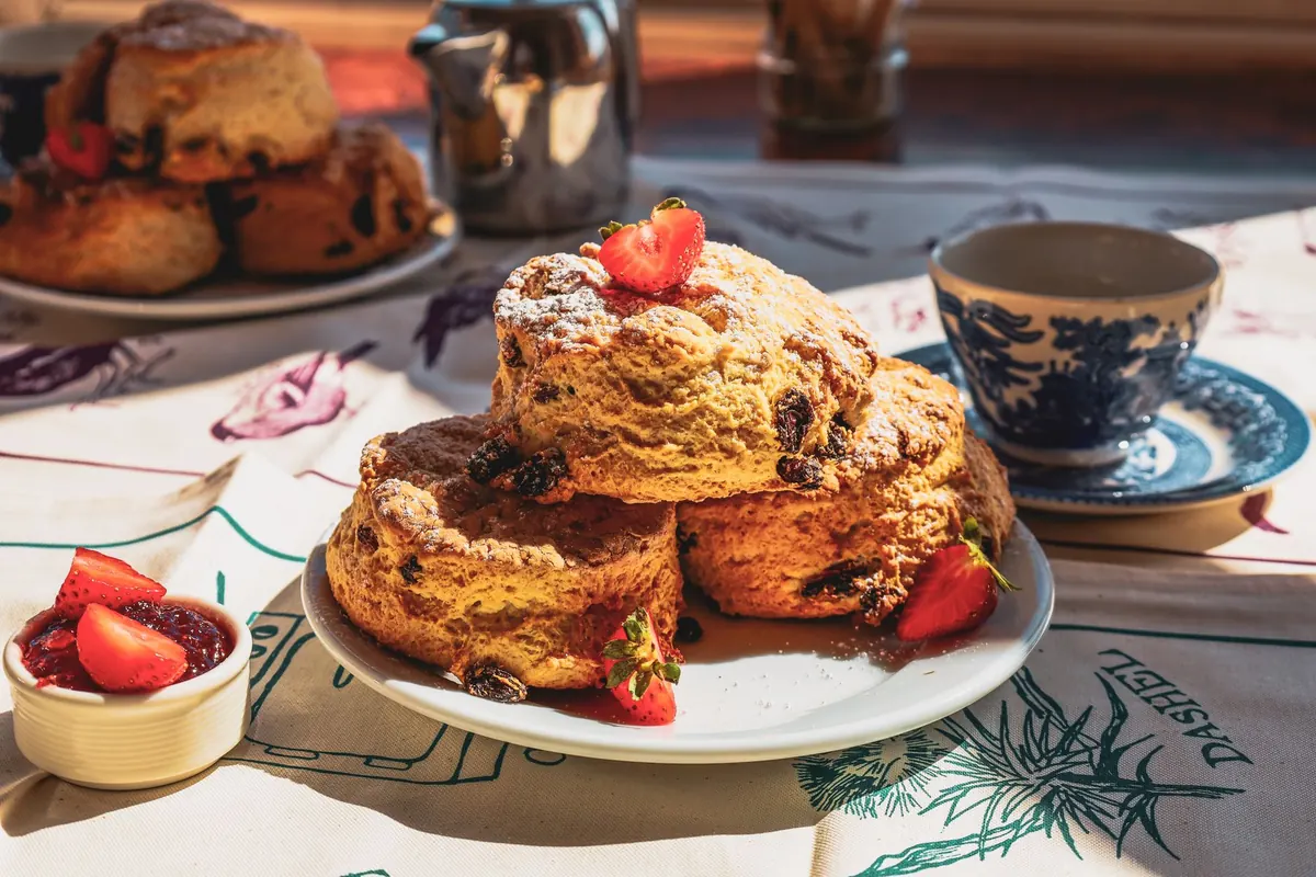 How to Make Cotswold Honey and Thyme Scones with Clotted Cream